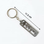 Spiritual Radhe Krishna keychain charm on keyring