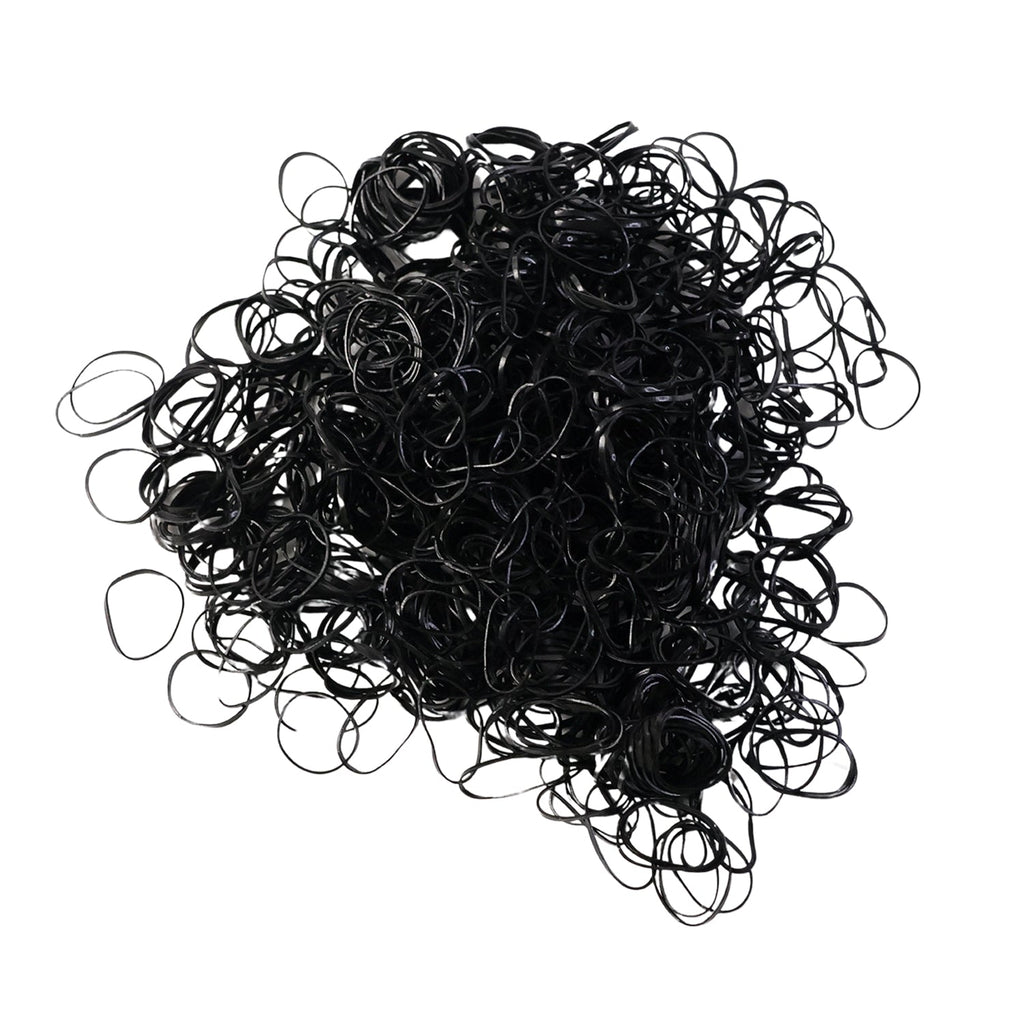 Mini rubber bands for hair with strong stretch and snag-free design