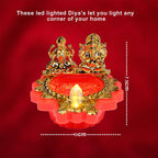 Safe and flameless decorative LED diya for home and temple décor