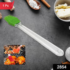 Ergonomic silicone spatula mixing batter in a bowl, showcasing flexibility.