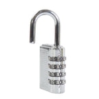 Heavy-duty metal security lock ideal for cabinets, lockers and bags